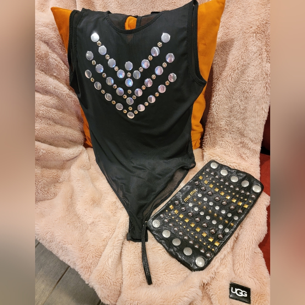 MIU MIU Clutch and a bodysuit